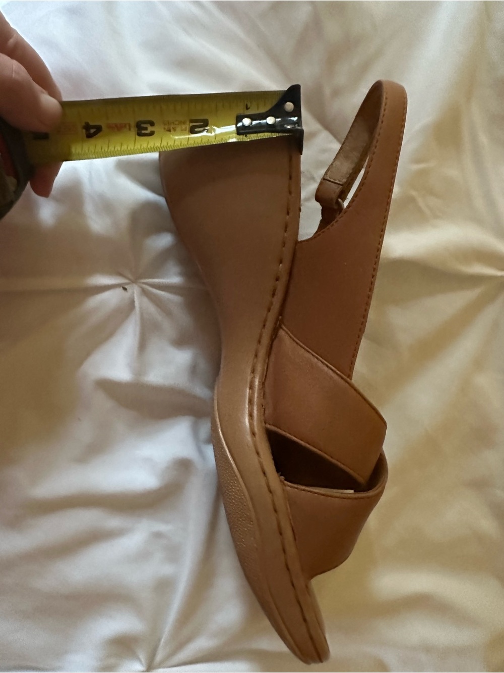 Born Women’s Tan Leather Crisscross Slingback Sandals 42 size 10 - Picture 11 of 11